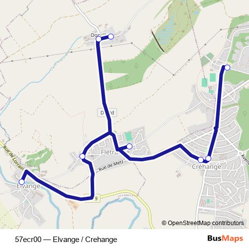 57ecr00 bus Line Map
