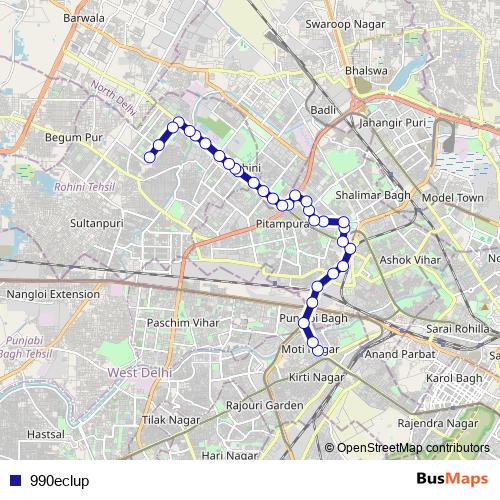 990eclup bus Line Map