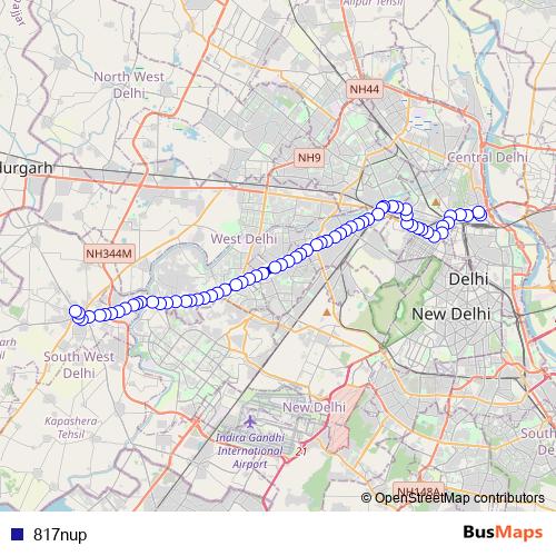 817nup bus Line Map