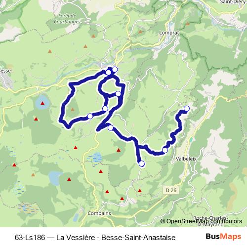 63-Ls186 bus Line Map