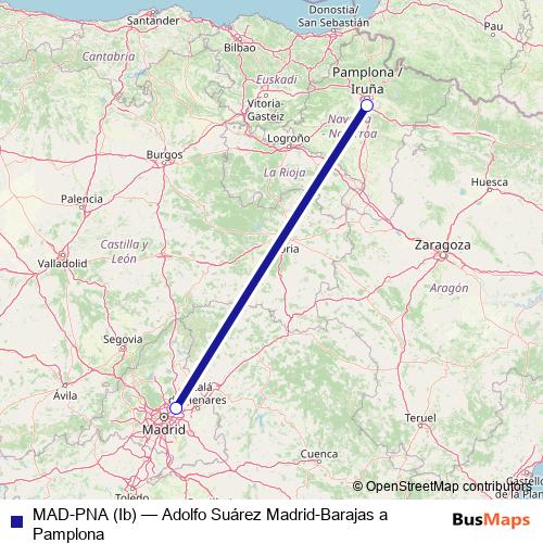 MAD-PNA (Ib) air Line Map