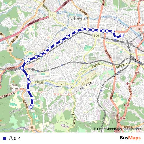 八０４ bus Line Map