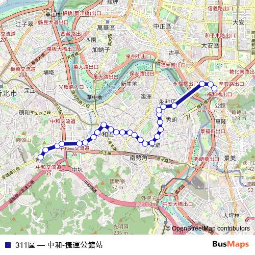 311區 bus Line Map