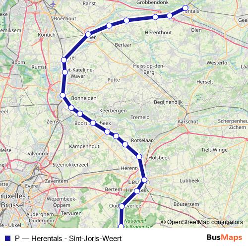 P rail Line Map