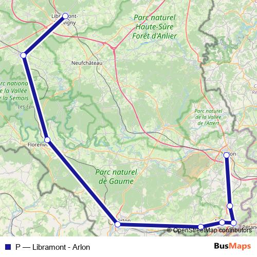 P rail Line Map