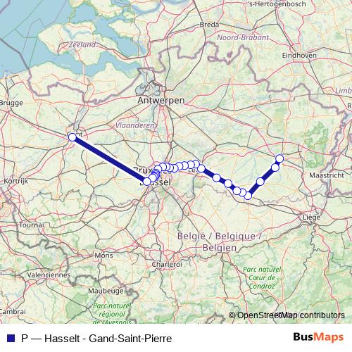 P rail Line Map