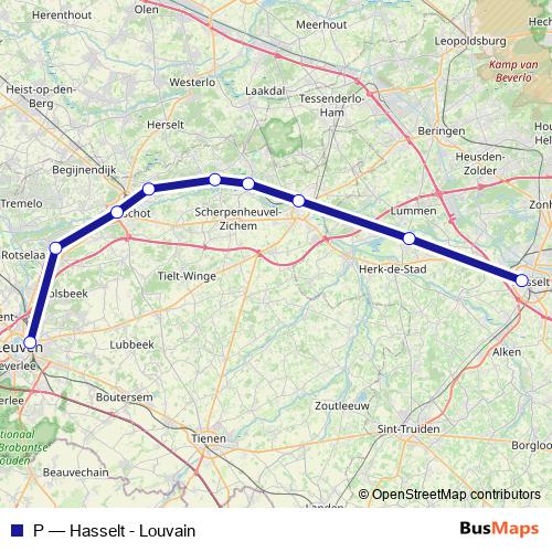 P rail Line Map