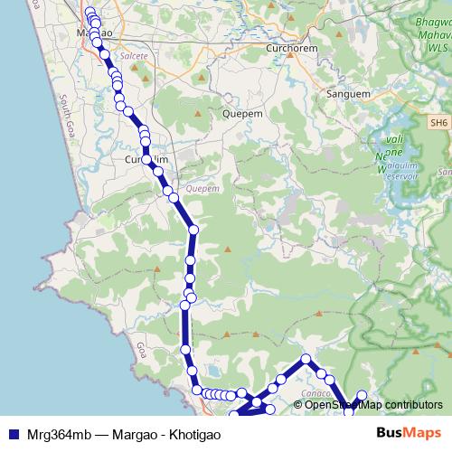 Mrg364mb bus Line Map