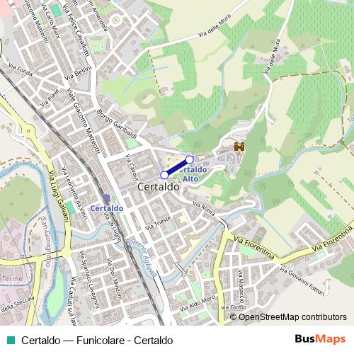 Certaldo bus Line Map