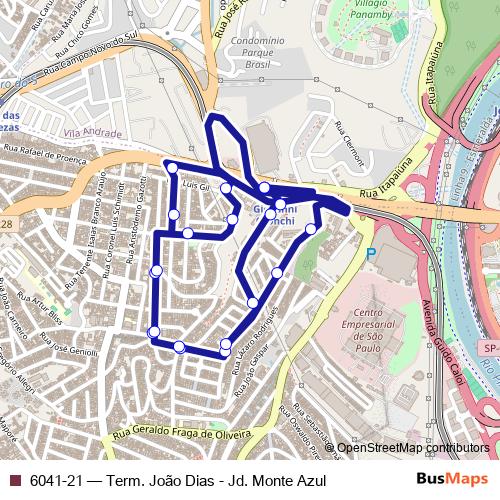 6041-21 bus Line Map