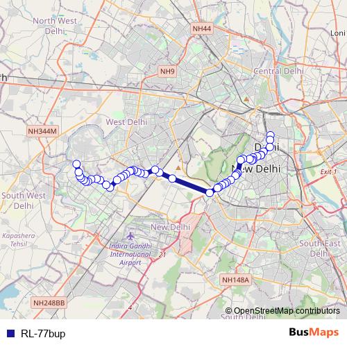 RL-77bup bus Line Map