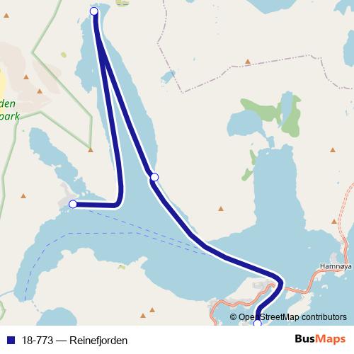 18-773 ferry Line Map