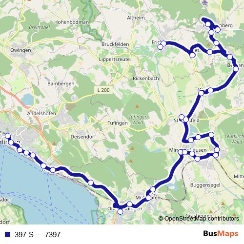 397-S bus Line Map