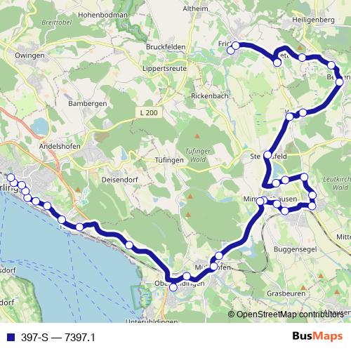 397-S bus Line Map