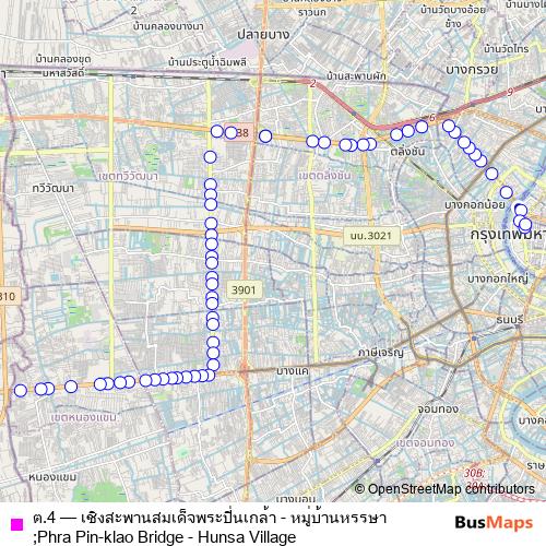 ต.4 bus Line Map
