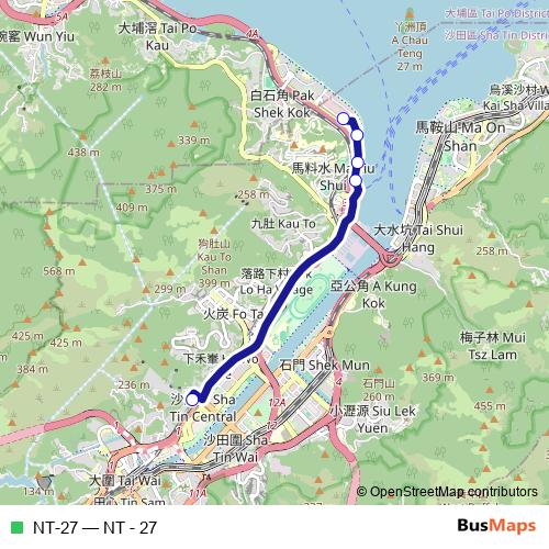 NT-27 bus Line Map
