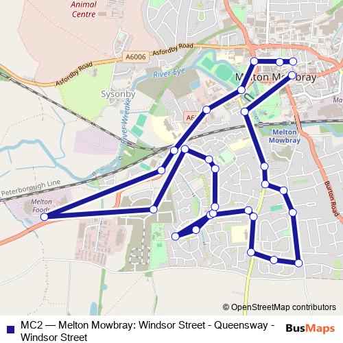 MC2 bus Line Map