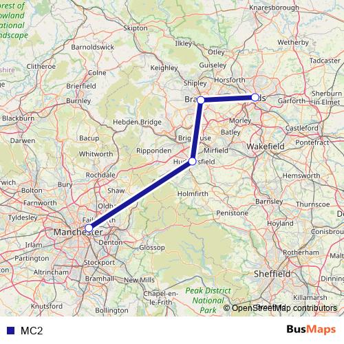 MC2 bus Line Map