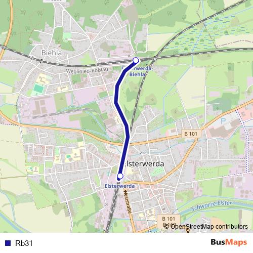 Rb31 bus Line Map