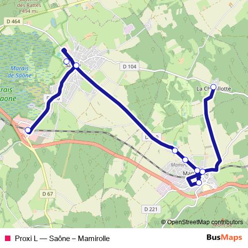 Proxi L bus Line Map