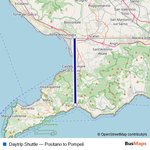 Daytrip Shuttle bus Line Map