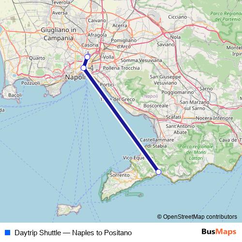 Daytrip Shuttle bus Line Map