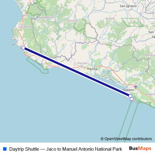Daytrip Shuttle bus Line Map
