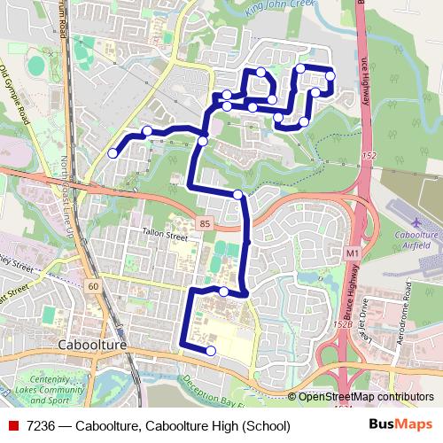 7236 bus Line Map