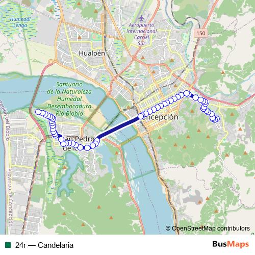 24r bus Line Map