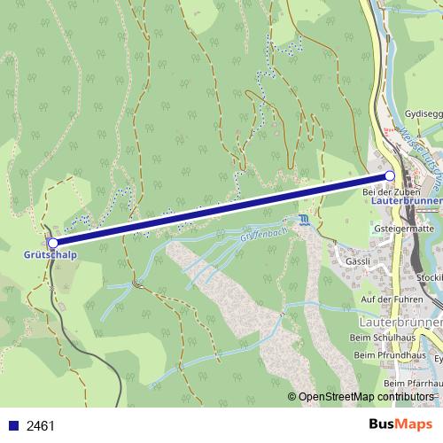 2461 cable-car Line Map