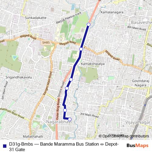 D31g-Bmbs bus Line Map