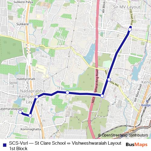 SCS-Vsrl bus Line Map