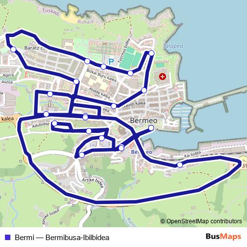 Bermi bus Line Map