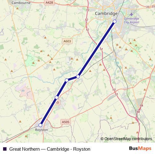 Great Northern rail Line Map