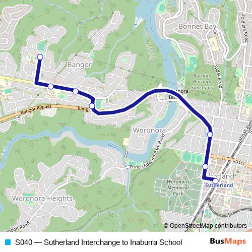 S040 bus Line Map