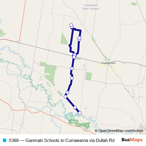 S368 bus Line Map