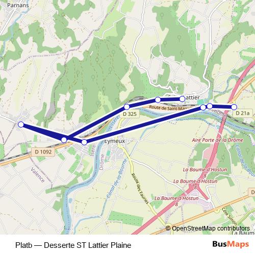 Platb bus Line Map
