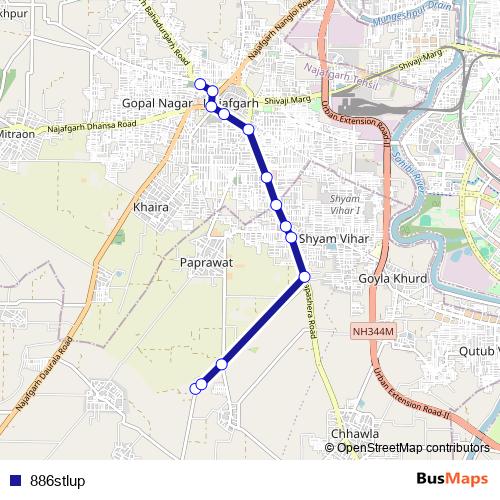 886stlup bus Line Map