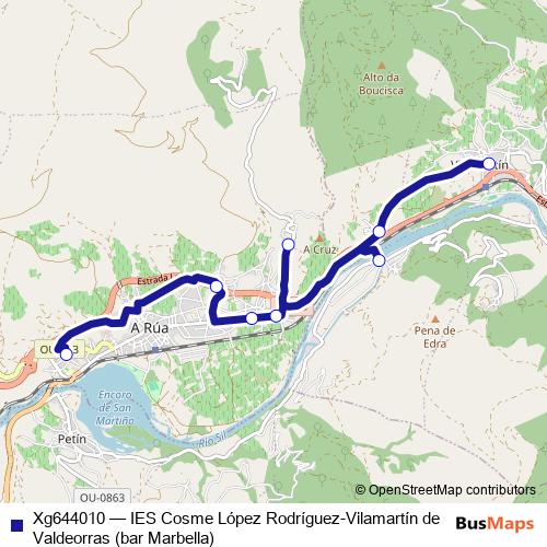 Xg644010 bus Line Map