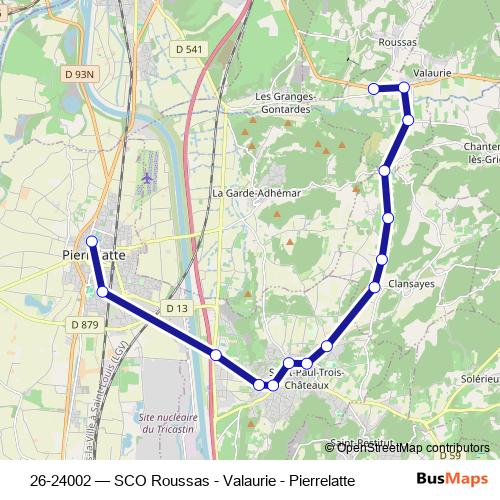 26-24002 bus Line Map