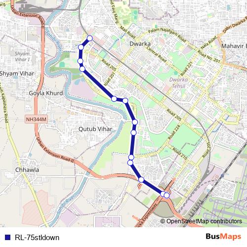 RL-75stldown bus Line Map