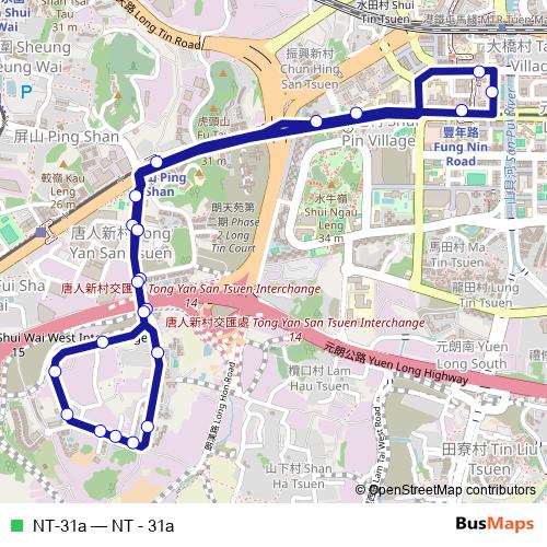 NT-31a bus Line Map