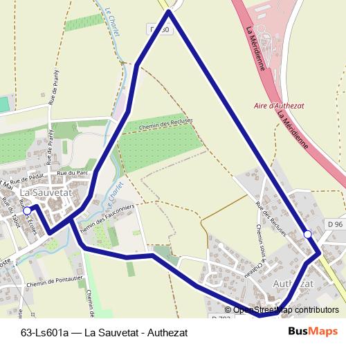 63-Ls601a bus Line Map