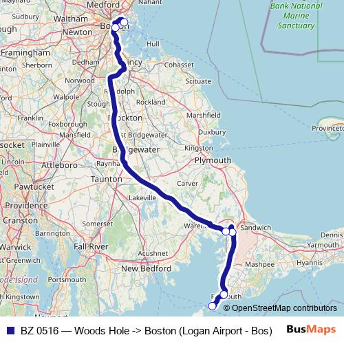 BZ 0516 bus Line Map