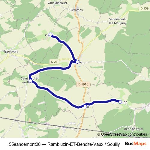55eancemont08 bus Line Map