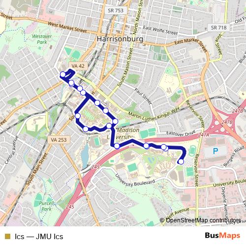 Ics bus Line Map