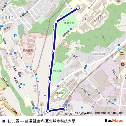 紅55區 bus Line Map
