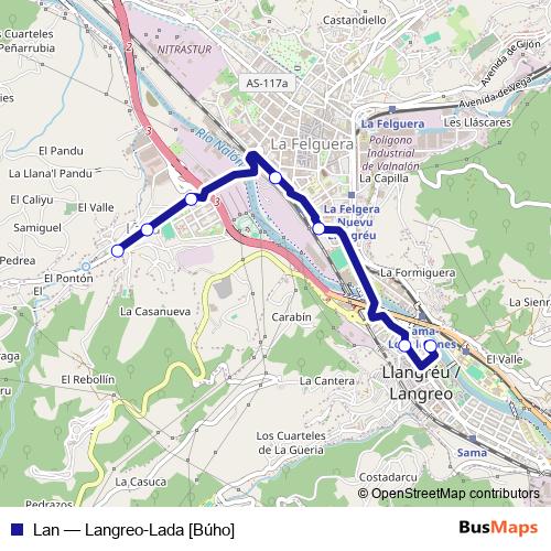 Lan bus Line Map