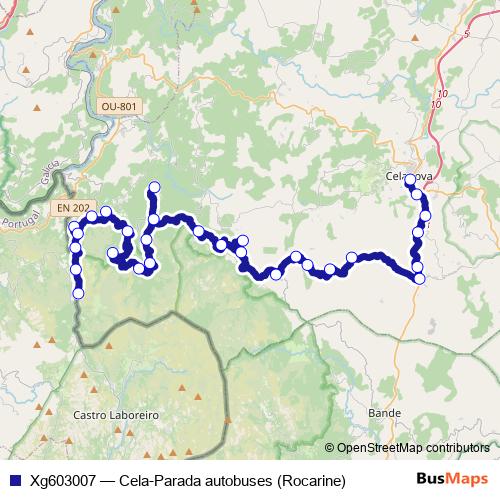 Xg603007 bus Line Map
