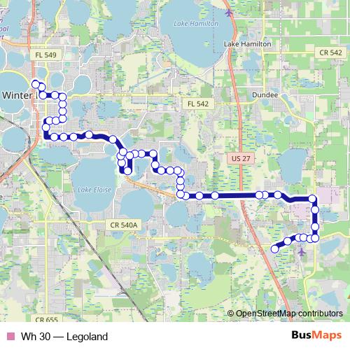 Wh 30 bus Line Map